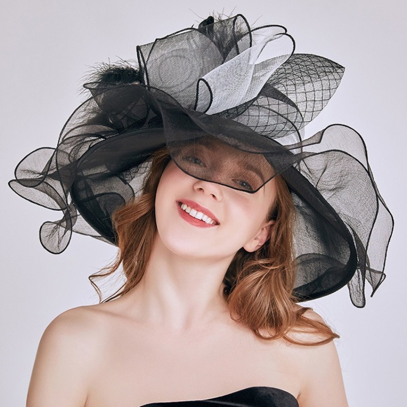 Women'S Fashion Kentucky Derby - Cappelli Fascinator con Fiori alla Moda
