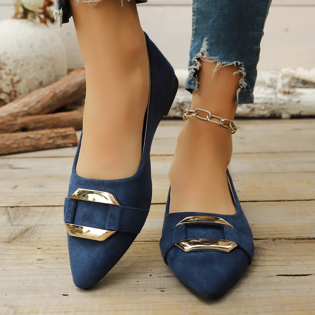 Women'S Fashion Shoes - Scarpe casual con tacco basso sexy