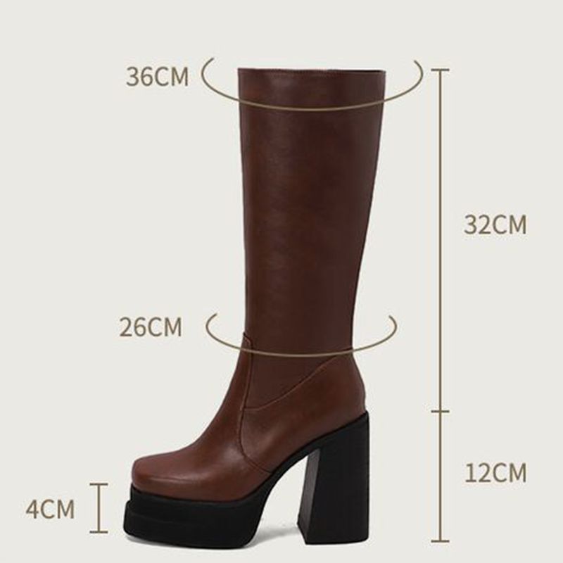 Women'S Fashion Knee High Boots - ORCHA LISA Stivali da equitazione alti